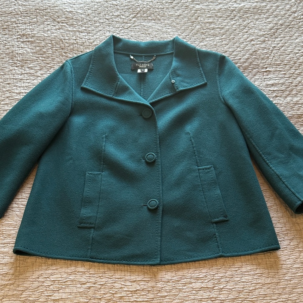 Talbots Buttoned Wool Coat - image 1